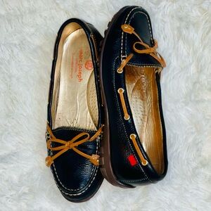 Marc Joseph CYPRESS HILL LOAFER IN BLACK/COGNAC NAPA Loafer size 7